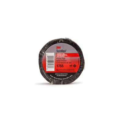 3M Temflex Pamuk İzolebandı 1755 34 in x 60 ft Siyah her kutuda 20 rulo