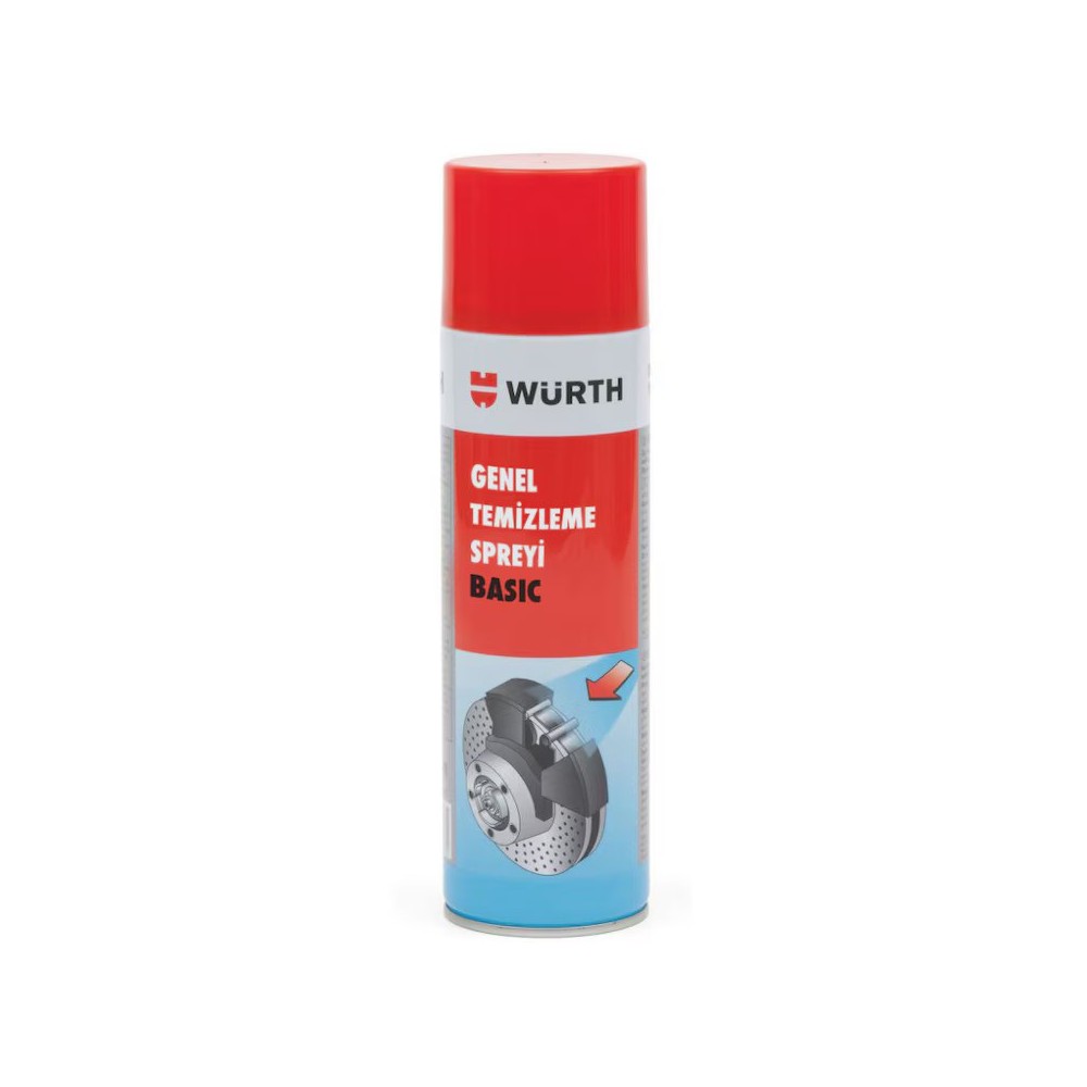WÜRTH GENEL TEMİZLEME SPREYİ BASIC 500ML   12 ADET  