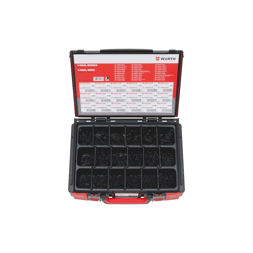 Würth O-ring metrik ürün gamı