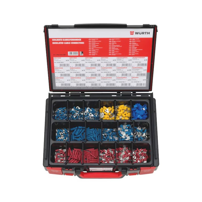 Würth İzoleli kablo uçları ürün seti