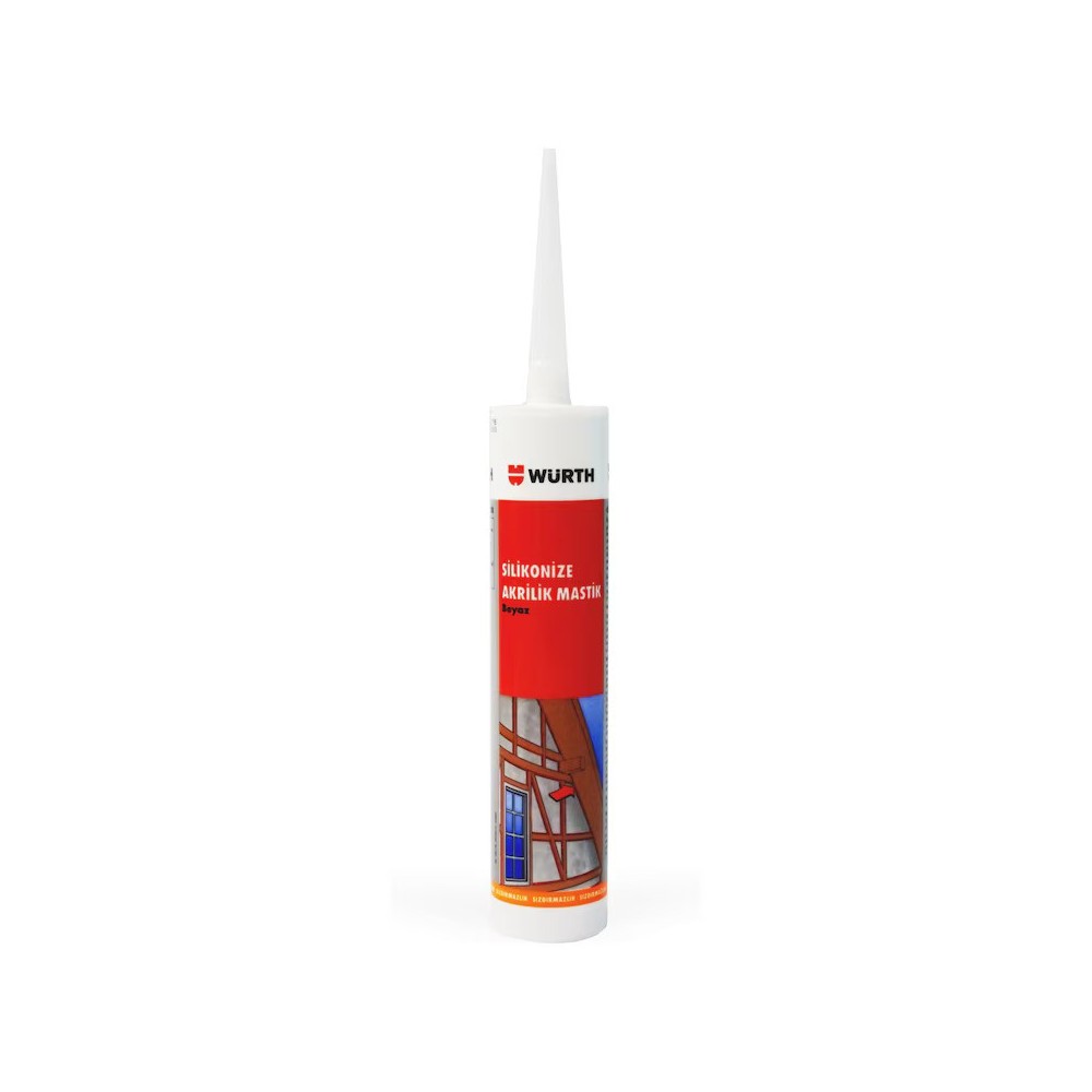 Würth  SİLİKONİZE AKRİLİK MASTİK-BEYAZ- 310ML