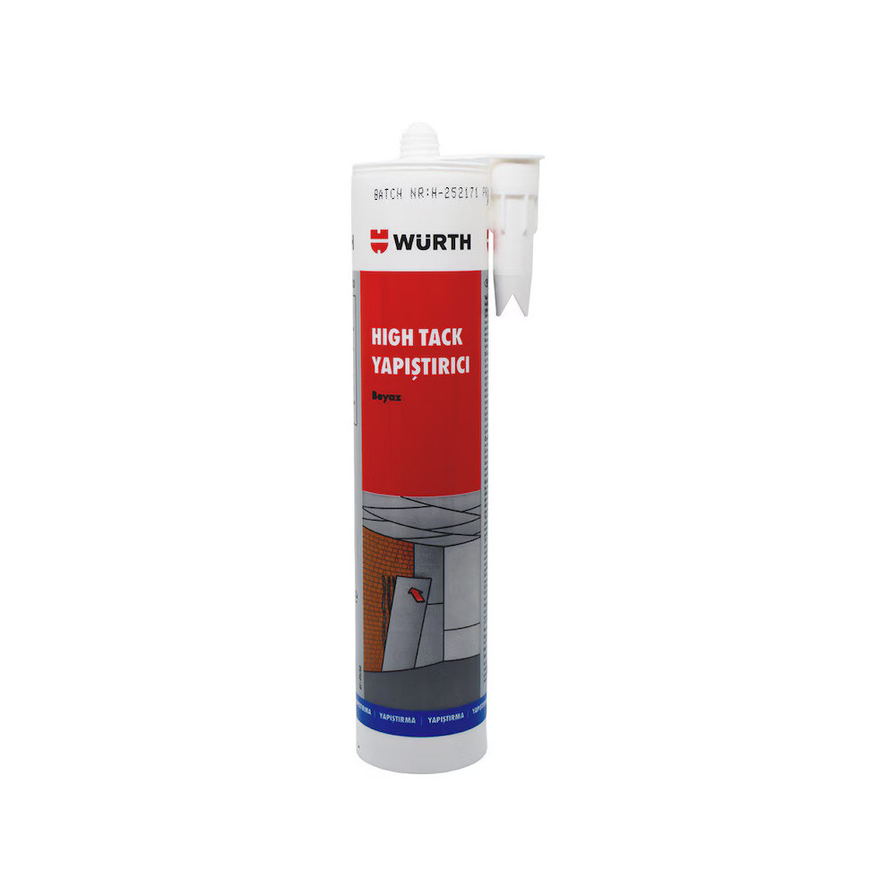 Würth HIGH TACK YAPIŞTIRICI 290 ML-BEYAZ     12 ADET