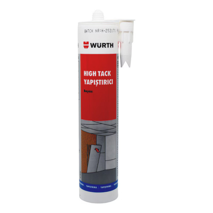 Würth HIGH TACK YAPIŞTIRICI 290 ML-BEYAZ     12 ADET