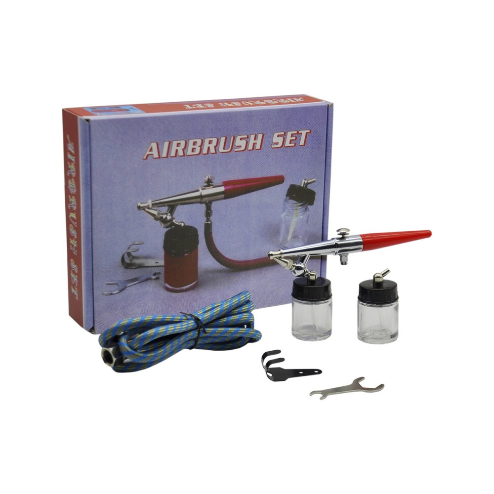 Titi 3500 Airbrush Mini Boya Tabancası 0,5-1,00 mm Uç Genişliği ve 20 cc Cam Depo Haznesi