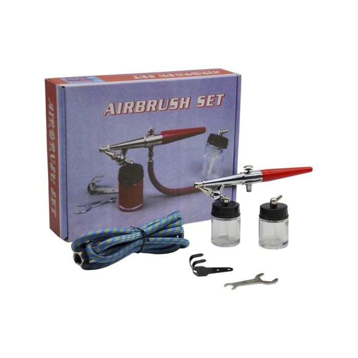 Titi 3500 Airbrush Mini Boya Tabancası 0,5-1,00 mm Uç Genişliği ve 20 cc Cam Depo Haznesi