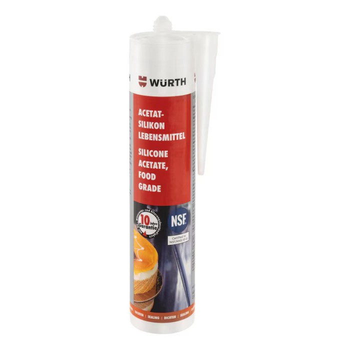 Würth Silikon asetat - gıdaya uygun
