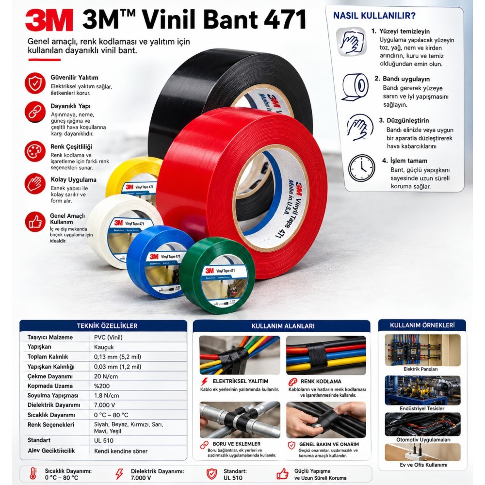 3M Vinil Bant 471