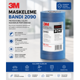 3M™ Profesyonel Maskeleme Bandı 2090, Genel Kullanım Amaçlı, 24 mm x 50 m