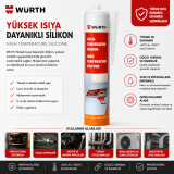 WÜRTH YÜKSEK SICAKLIK SİLİKONU 310 ML