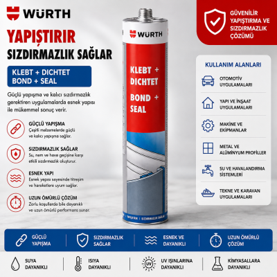 Würth Yapıştırıcı Sızdırmaz montaj yapıştırıcı 300 ml