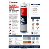 Würth Konstrüksiyon yapıştırıcı Yapıştırıcı-Sızdırmaz Power 300 ml