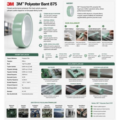 3M Polyester Bant 875