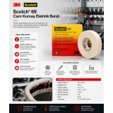 3MScotch Cam Kumaş Elektrik Bandı