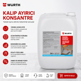 Würth DE 120-KONSANTRE KALIP AYIRMA YAĞI 25LT