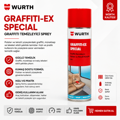 WÜRTH DÖŞEME TEKSTİL LEKE ÇIKARICI 500ML