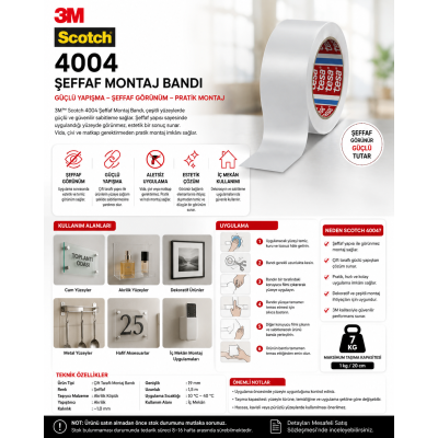 Tesa 60760 Yer İşaretleme İkaz Bandı Beyaz 50mm x 33mt 36 Adet