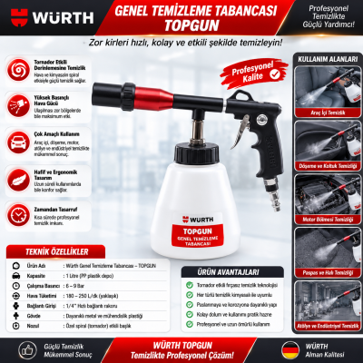 Würth GENEL TEMİZLEME TABANCASI-TOPGUN