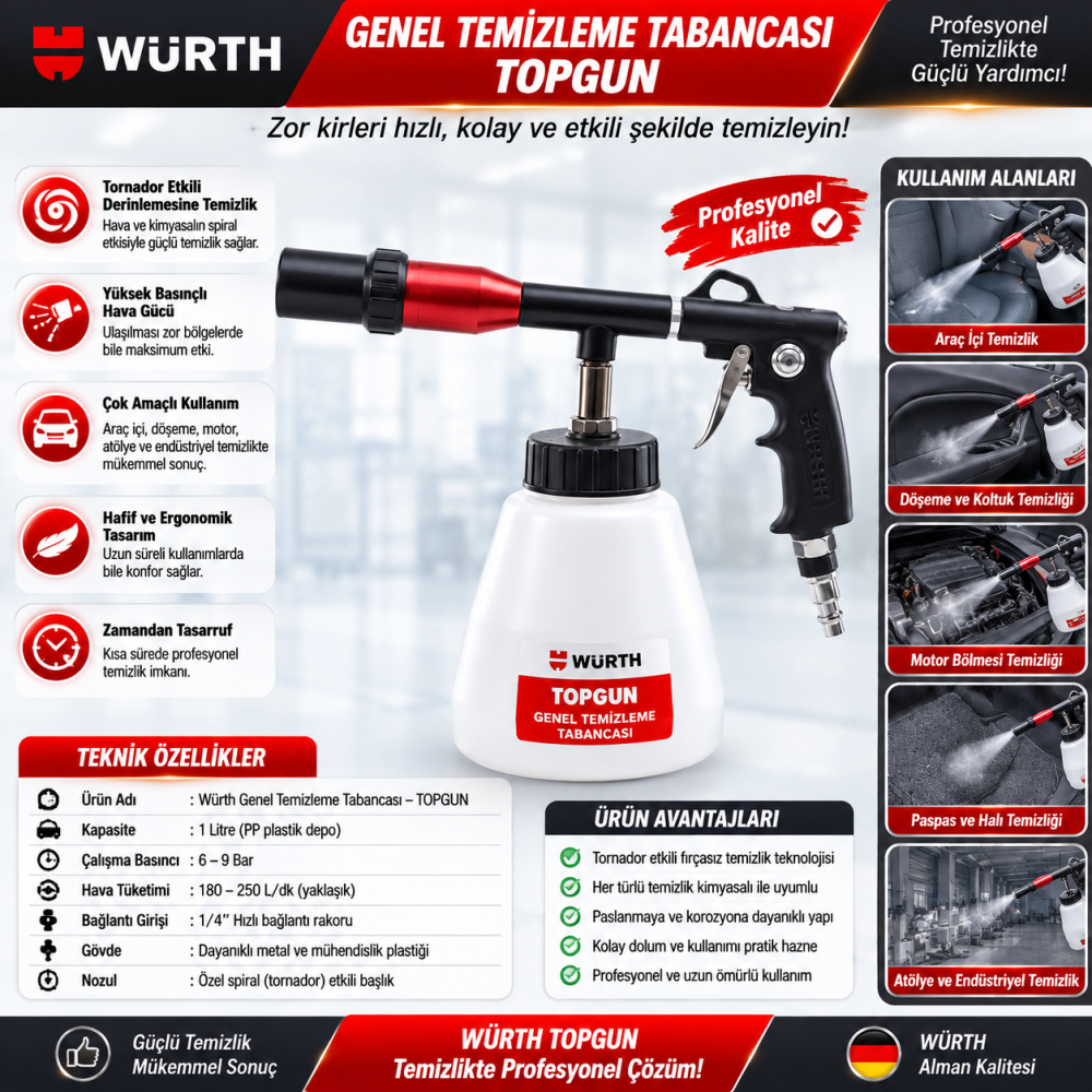 Würth GENEL TEMİZLEME TABANCASI-TOPGUN