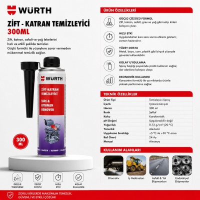 Würth DİZEL YAKIT SİSTEMVE ENJEKTÖR TEM300ML