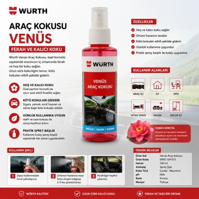 Würth ARAÇ KOKUSU VENÜS 150ML