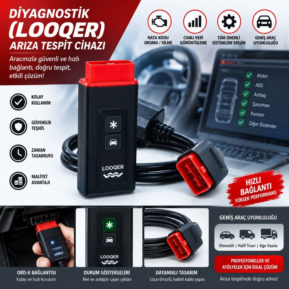 DİYAGNOSTİK (LOOQER) ARIZA TESPİT CİHAZI