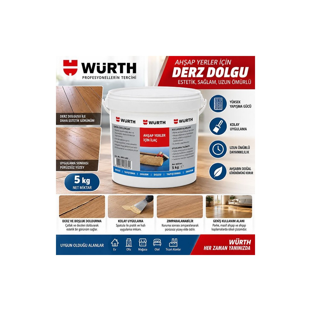 Würth Ahşap tutkalı D3