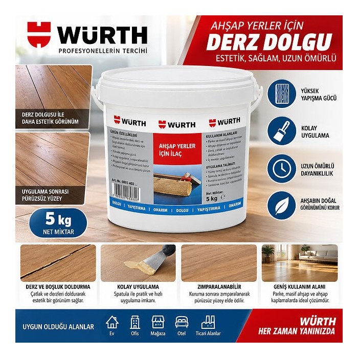 Würth Ahşap tutkalı D3