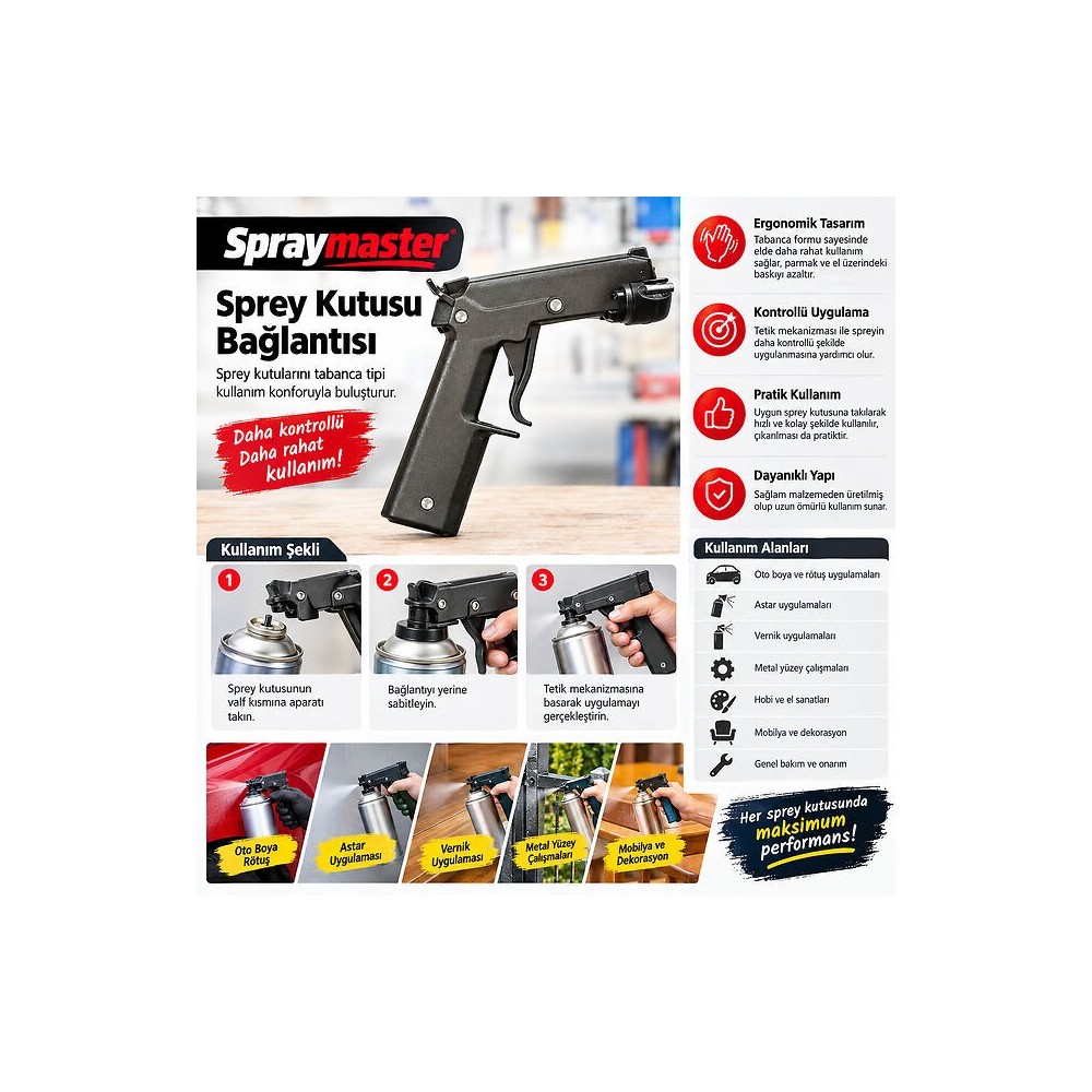 Spraymaster sprey kutusu bağlantısı