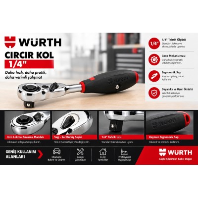 Würth 38 inç lokma takımı