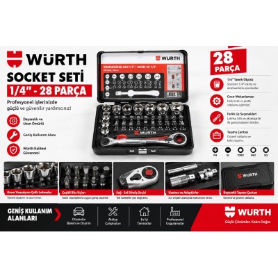 Würth Cırcırlı yıldız anahtar ürün gamı Mini