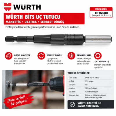 Würth HSS SMART STEP Deepcut kademeli delik genişletici