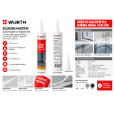 Würth DUŞAKABİN SİLİKONU ŞEFFAF 310ML