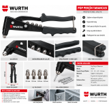 Würth Manuel perçin pensesi