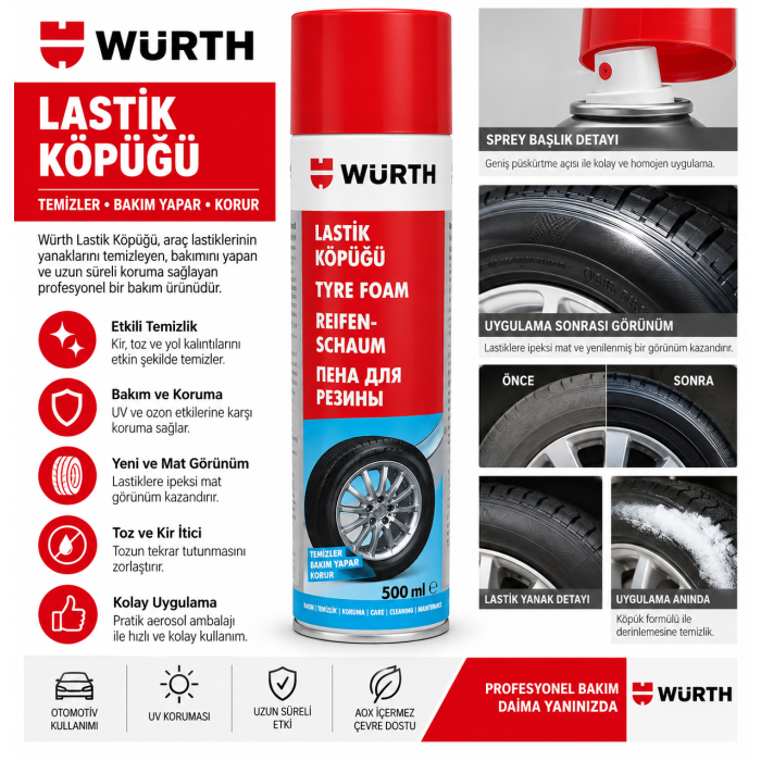 WÜRTH JANT TEMİZLEYİCİ PREMIUM 400ML   6 Adet
