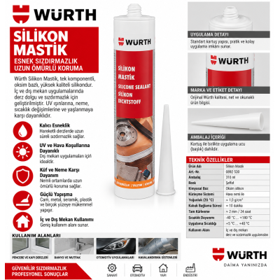 Würth DICHTFIX-İZOLE MACUNU BEJ 310ML  12Adet