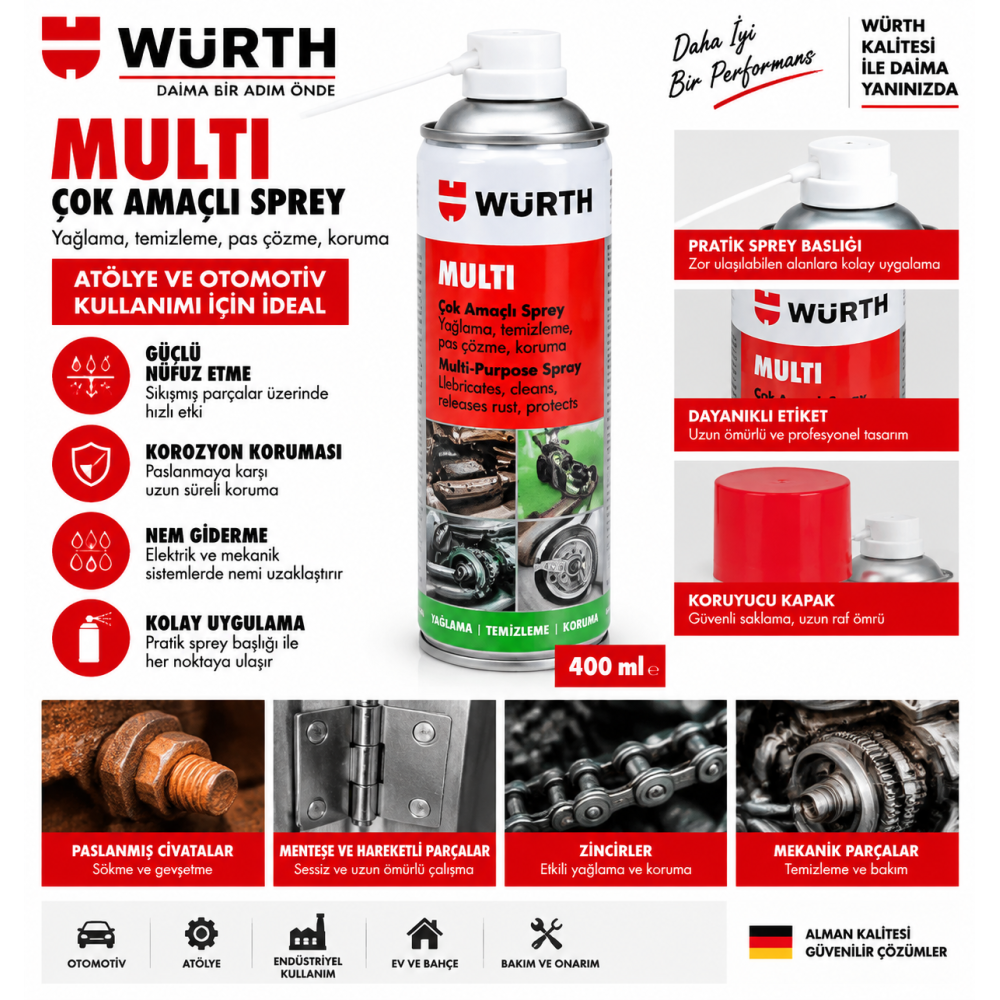 Würth Bakım yağı Multi