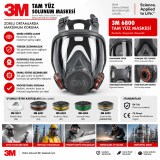 3M 6800 Tam Yüz Maskesi Filtresiz