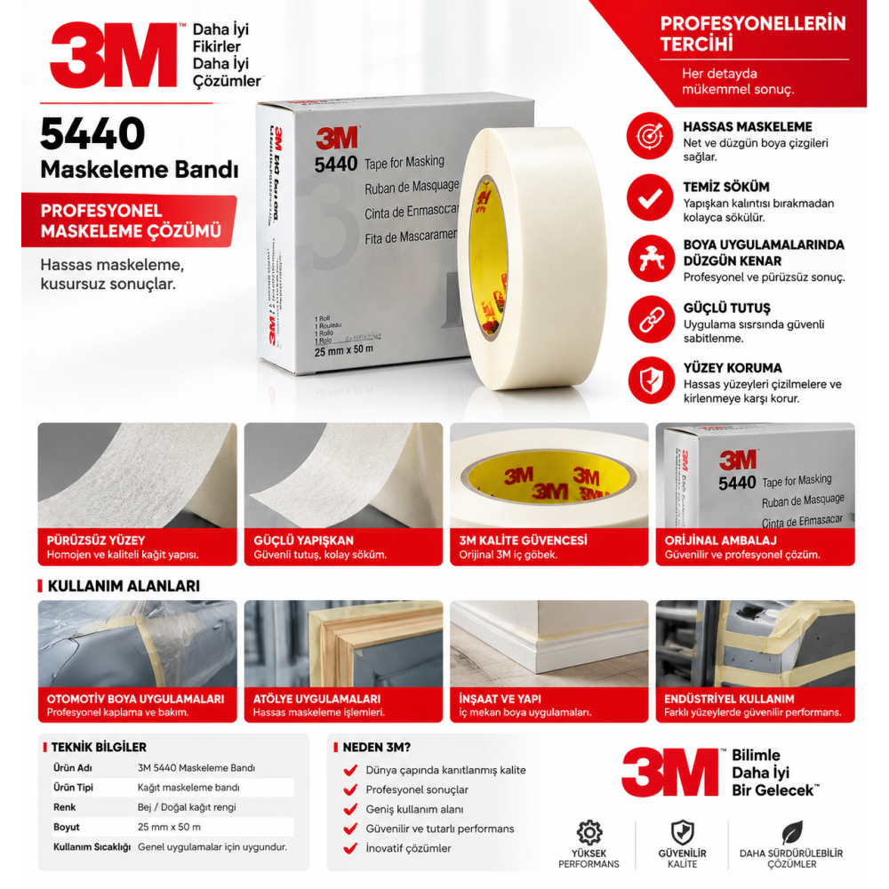 3M Kaymaz Bant 5401 Taba