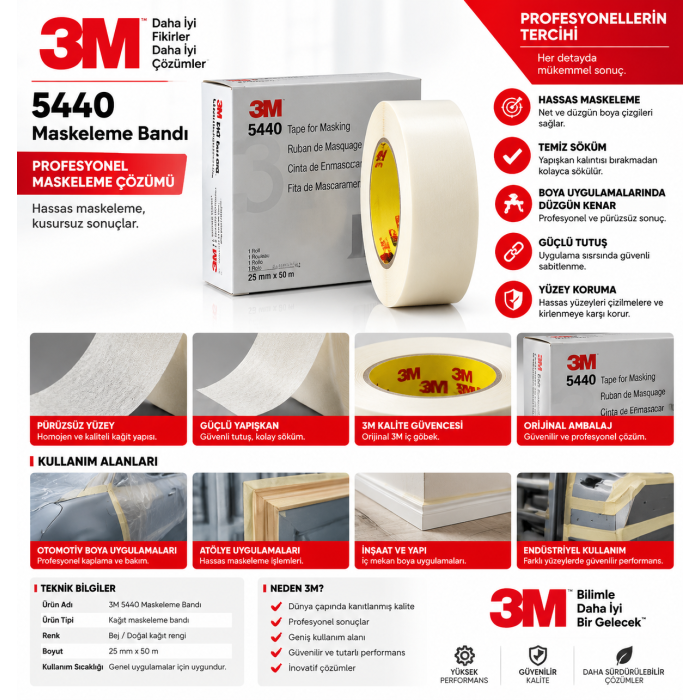 3M Kaymaz Bant 5401 Taba