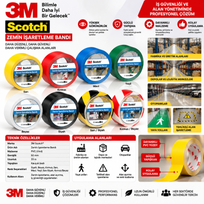 3M Uyarı ve İşaretleme Bandı 5702