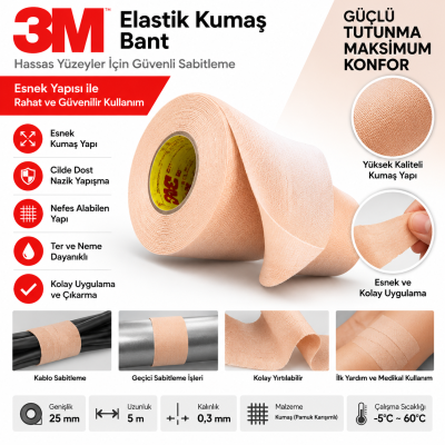 3M Cushion-Mount Plus Klişe Montaj Bandı E1115H Ten Rengi 1372 mm x 33 m 038 mm