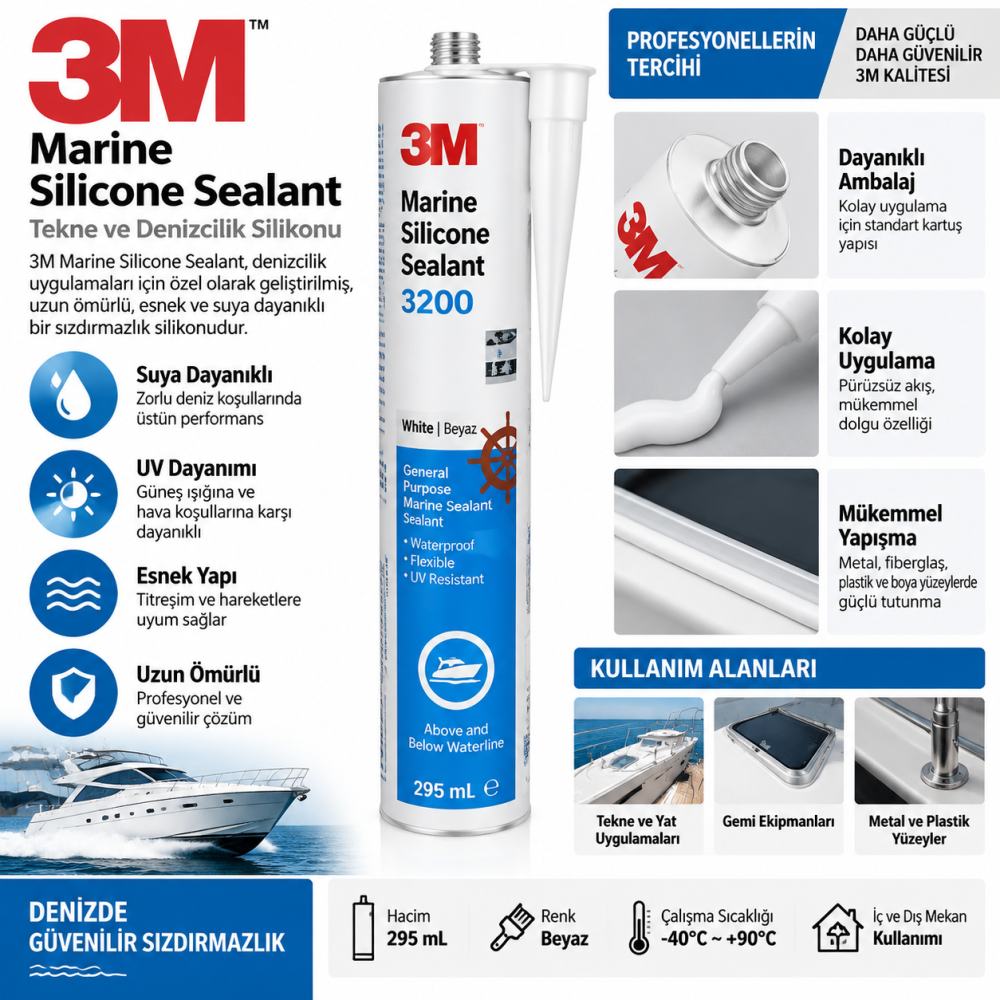 3M Deniz Yapışkan Dolgu Macunu