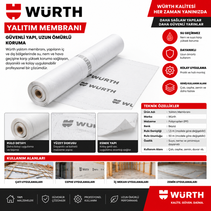 Würth Automask HDPE boya koruma filmi