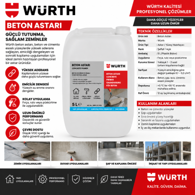 Würth  Ahşap kalıp için konsantre kalıp ayırıcı  25LT