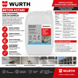 Würth  Ahşap kalıp için konsantre kalıp ayırıcı  25LT