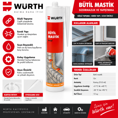 WÜRTH Nötr Silikon Würth