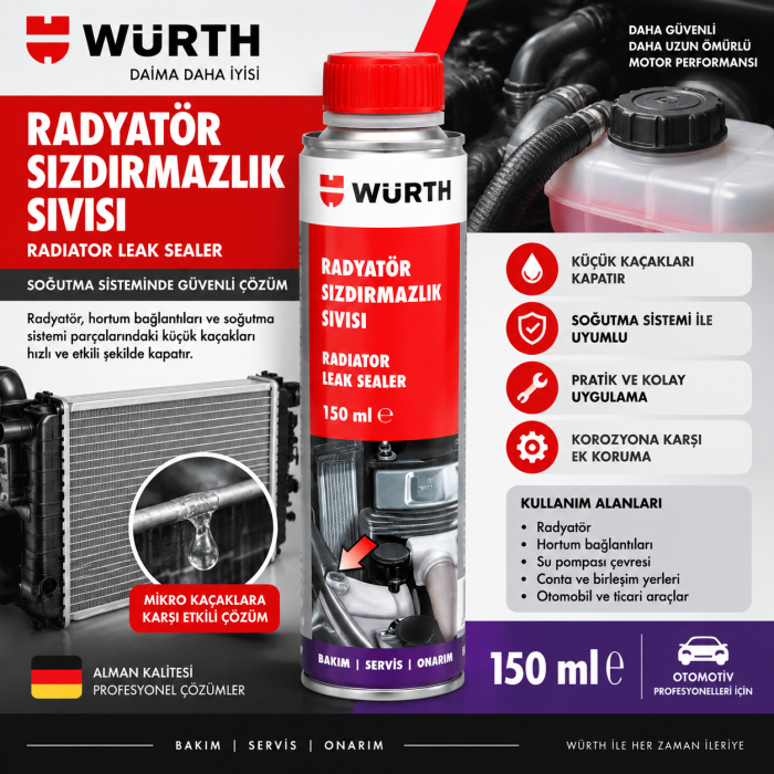 WÜRTH MOTOR YAĞI SIZDIRMA ÖNLEYİCİ 300ML