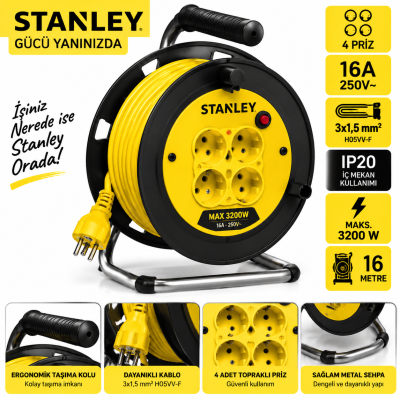 Stanley PC509 250Kg Profesyonel Paket Taşıma Arabası