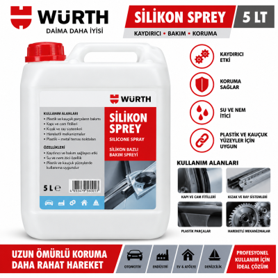 WÜRTH SİLİKON SPREY 5LT