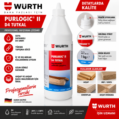 Würth Ahşap tutkalı D3 WÜRTH